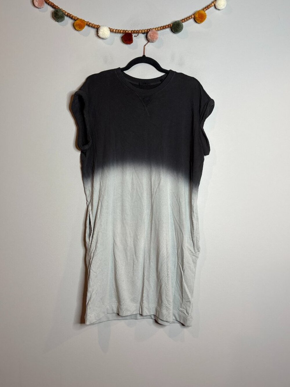 ATM Anthony Thomas Melillo Grey Ombre T-Shirt Dress